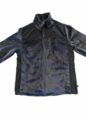 Men’s Leg3nd Discovery Dark Gray & Black Plush Jacket size M